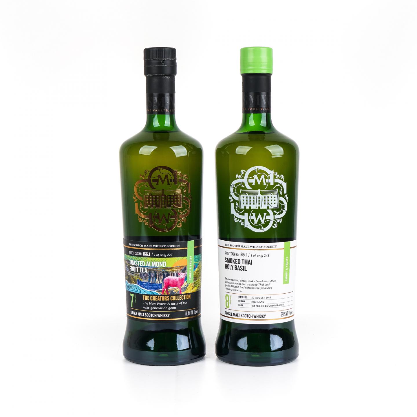 SMWS 165.1 Wolfburn 8年 2016 /SMWS 166.1 Torabhaig 7年 单桶 行货2瓶组