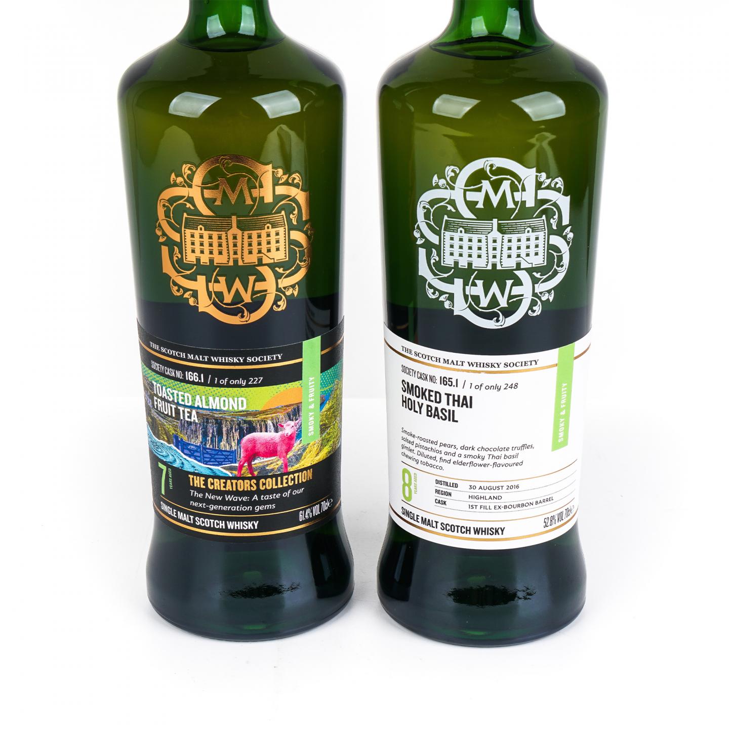 SMWS 165.1 Wolfburn 8年 2016 /SMWS 166.1 Torabhaig 7年 单桶 行货2瓶组