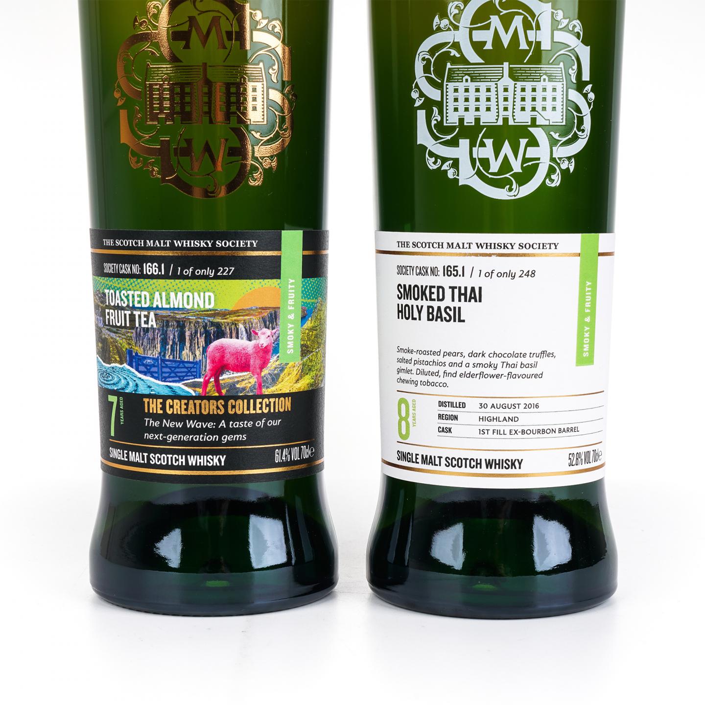 SMWS 165.1 Wolfburn 8年 2016 /SMWS 166.1 Torabhaig 7年 单桶 行货2瓶组