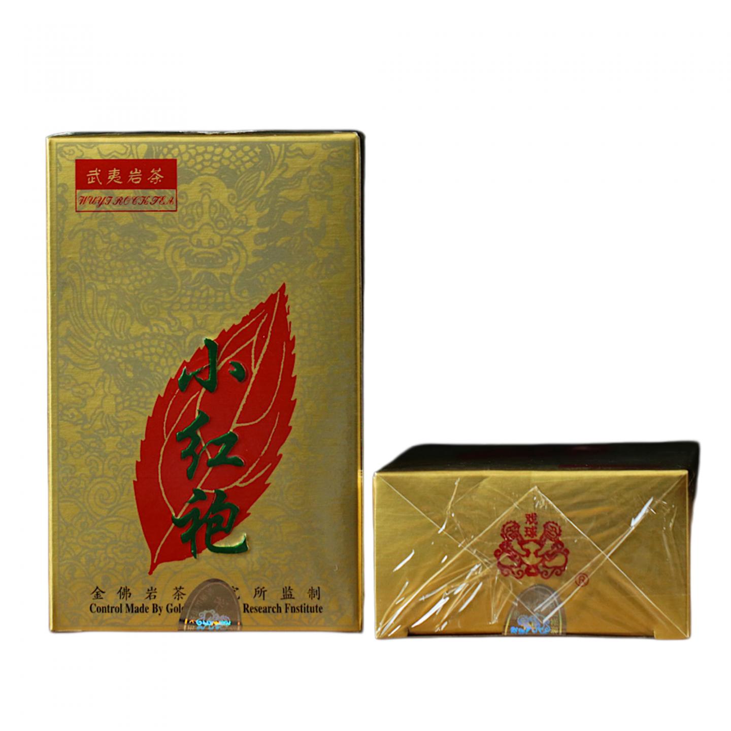 2000年 武夷山金佛茶叶研究所 正岩极品小红袍 5盒组*50克 干仓