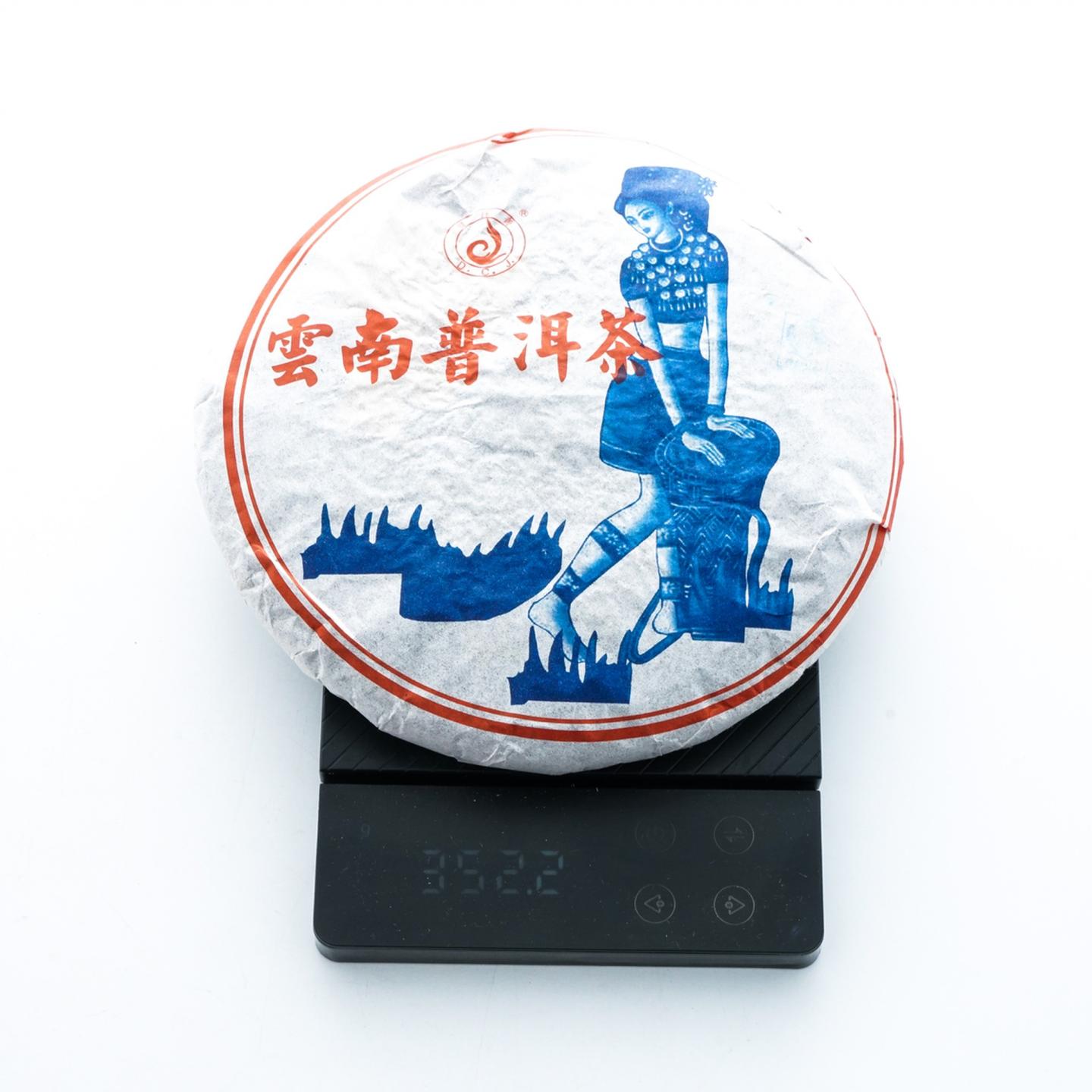 2007年 云南普洱茶 碟彩青饼 7饼*约357g 干仓