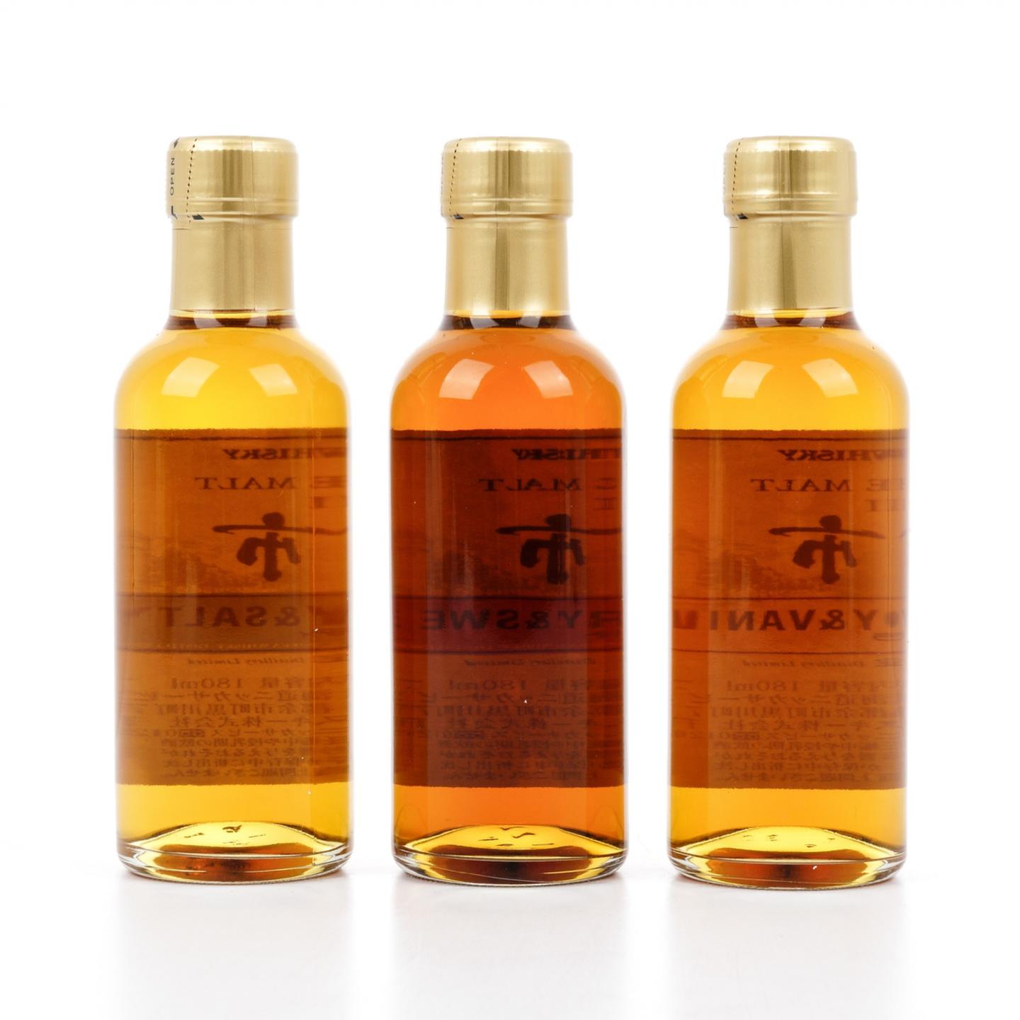 【中样】余市 风味桶系列 单一麦芽 180ml*3瓶组
