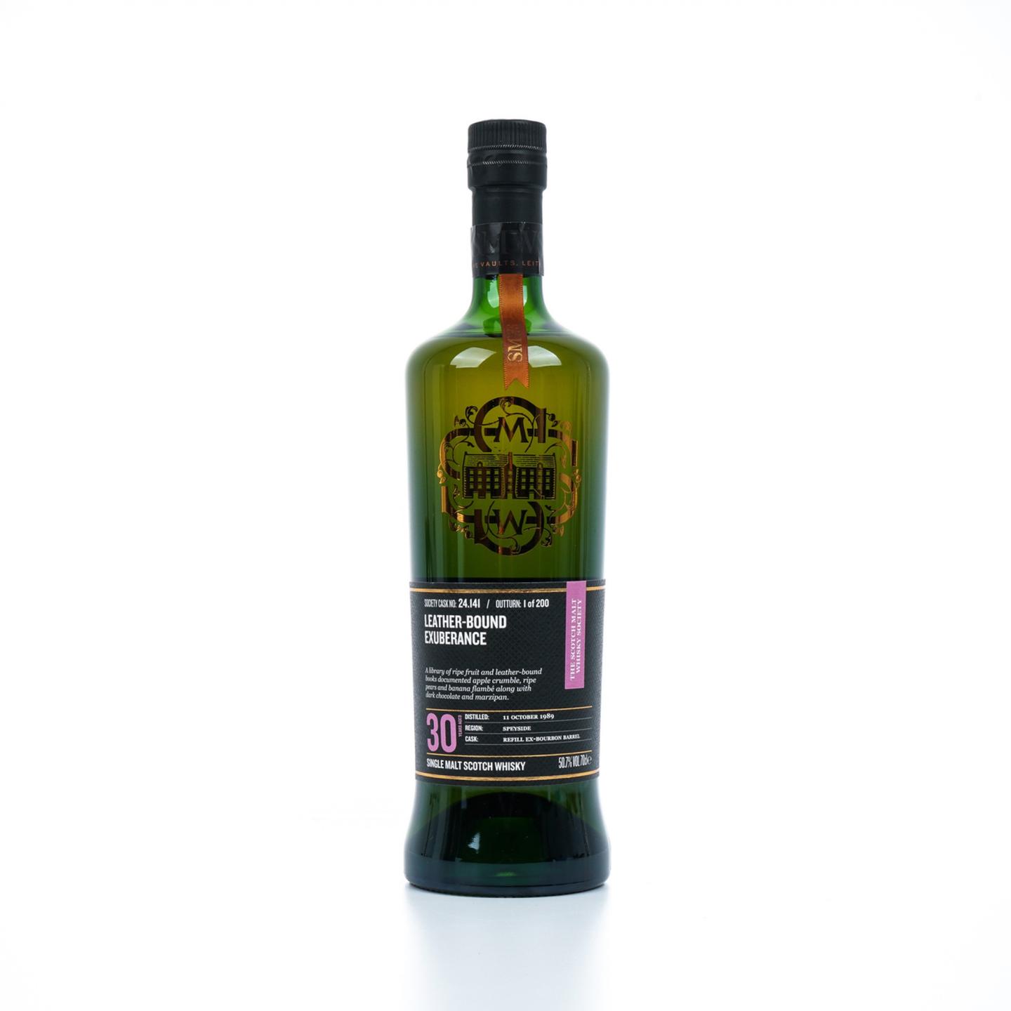 SMWS 24.141 麦卡伦 30年 1989 单桶 皮革书卷之盎然