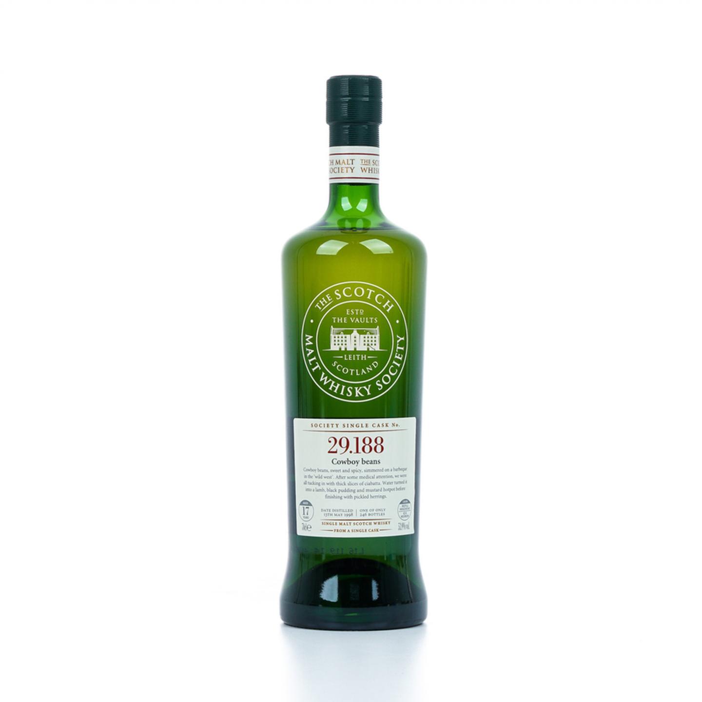 SMWS 29.188 拉弗格 17年 1998 单桶 牛仔烩豆