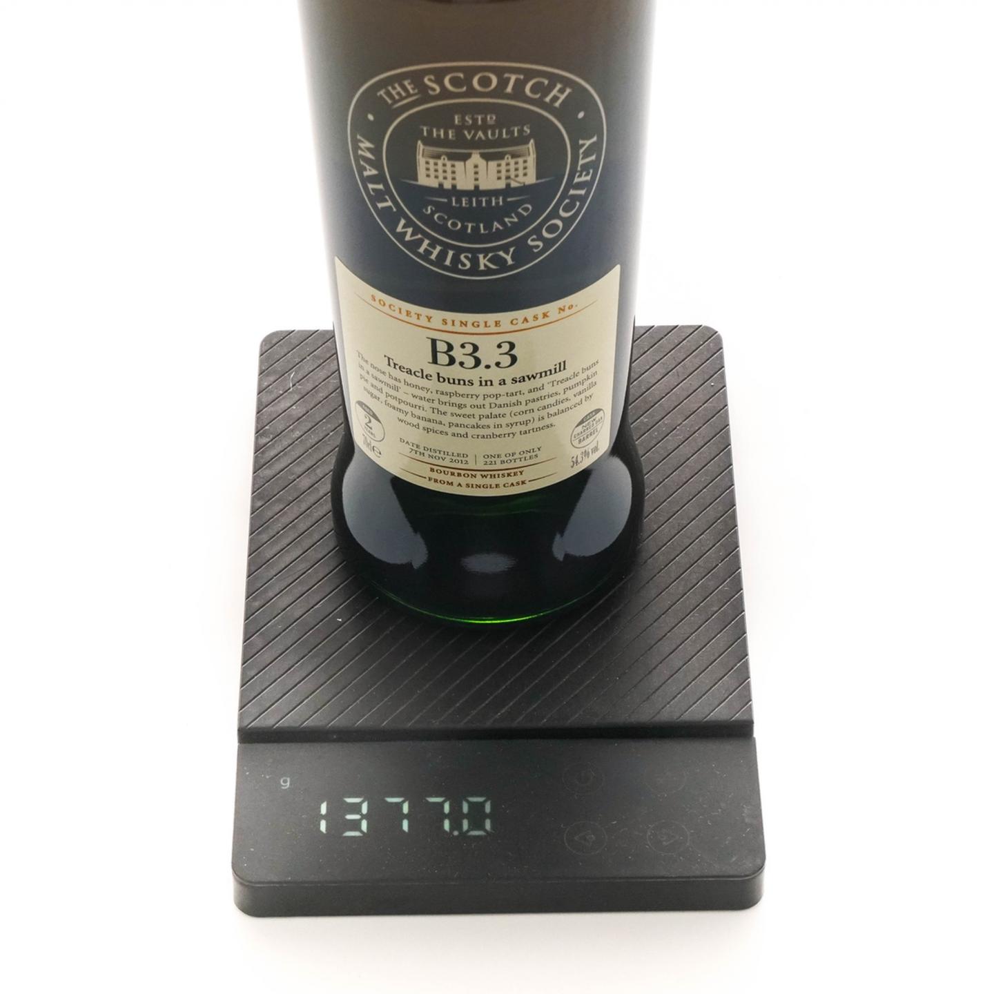 SMWS B3.3 Rock Town 2年 2012 波本威士忌