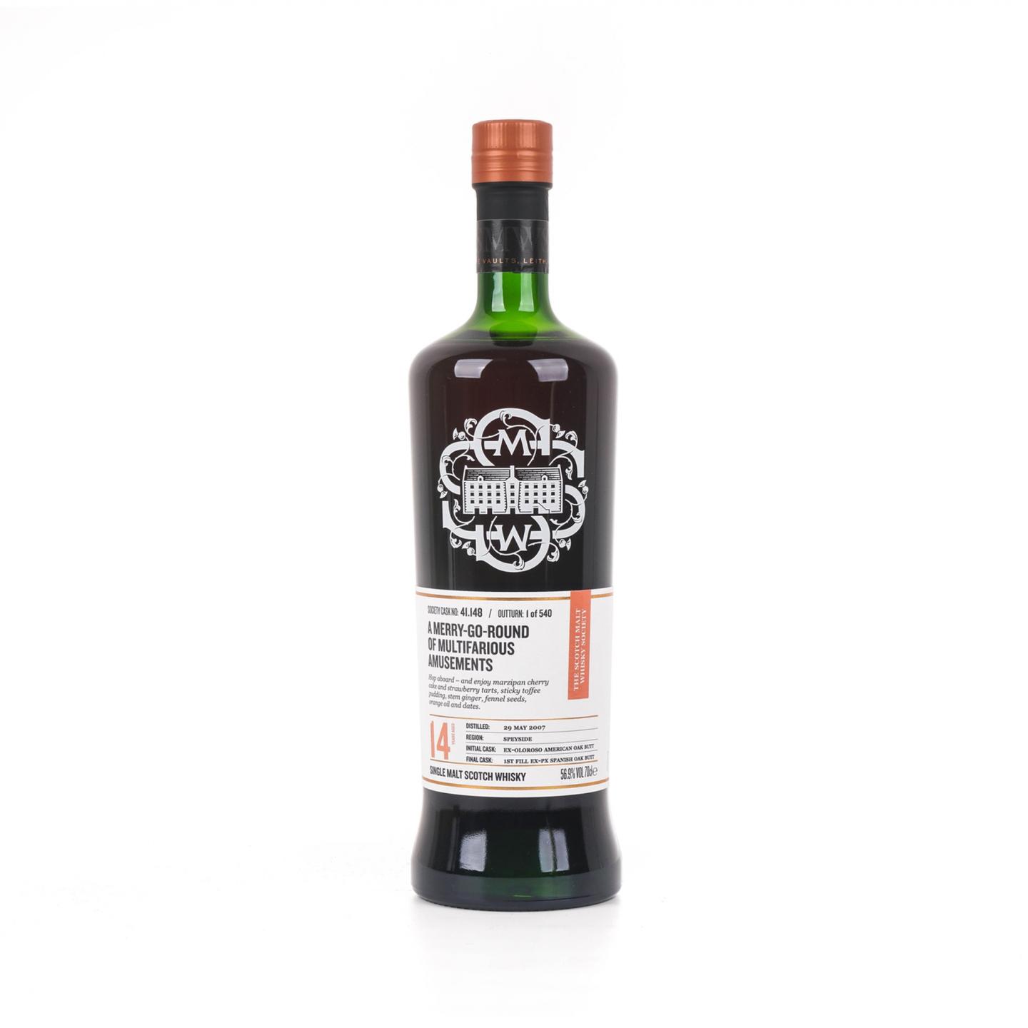 SMWS 41.148 大云 14年 2007 雪莉桶