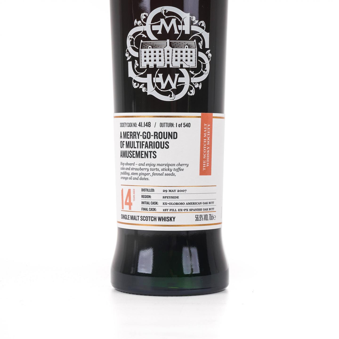 SMWS 41.148 大云 14年 2007 雪莉桶
