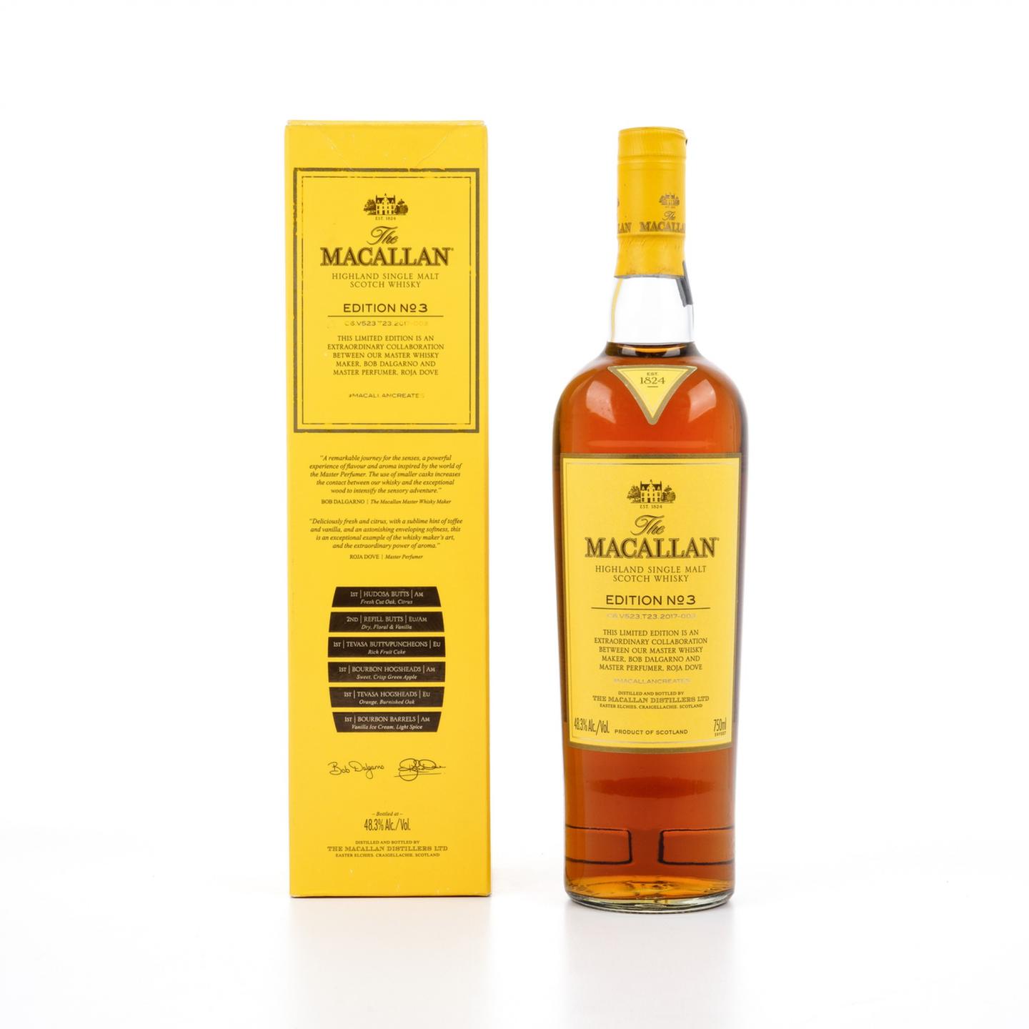 麦卡伦 2017 Edition No.3 750ml