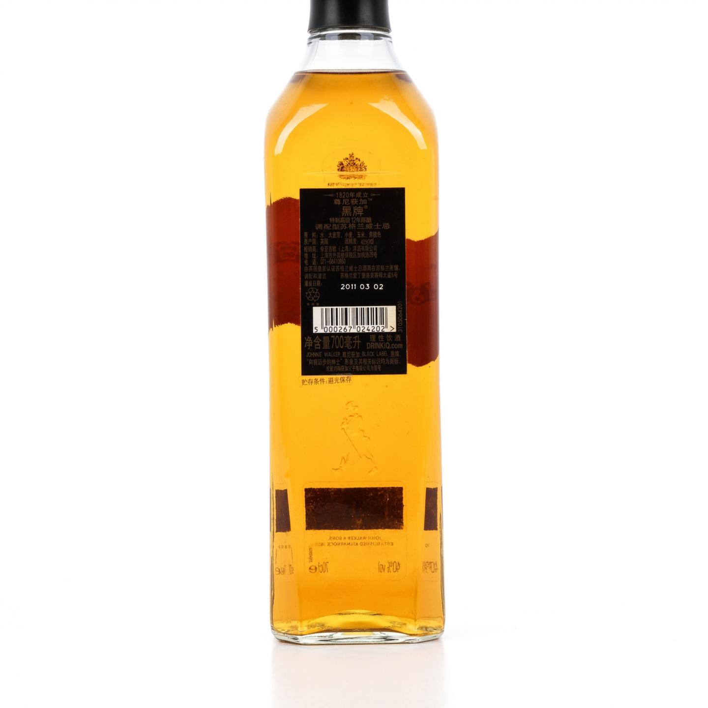 尊尼获加 黑牌 12 年 2011 700ml 行货