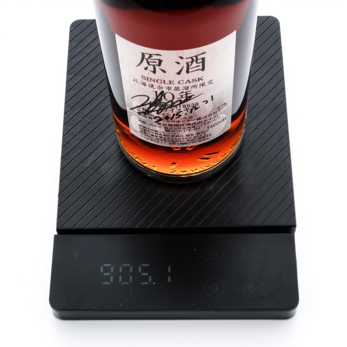 余市 10年 原酒 樽番号#419536 签名版 500ml