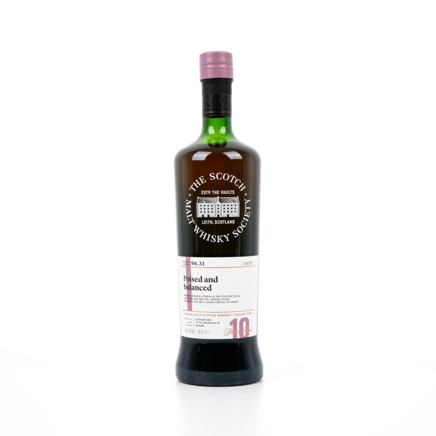 SMWS 96.31 格兰多纳 10年 2008 PX雪莉桶后熟 单桶 行货