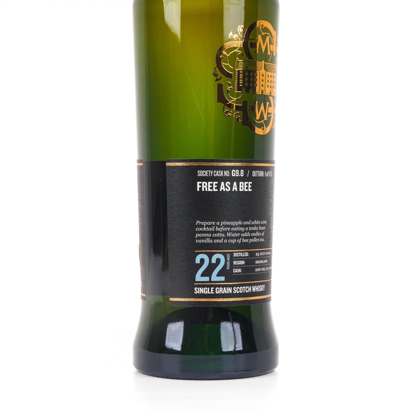 SMWS G9.8 罗曼湖 22年 2000 单桶谷物