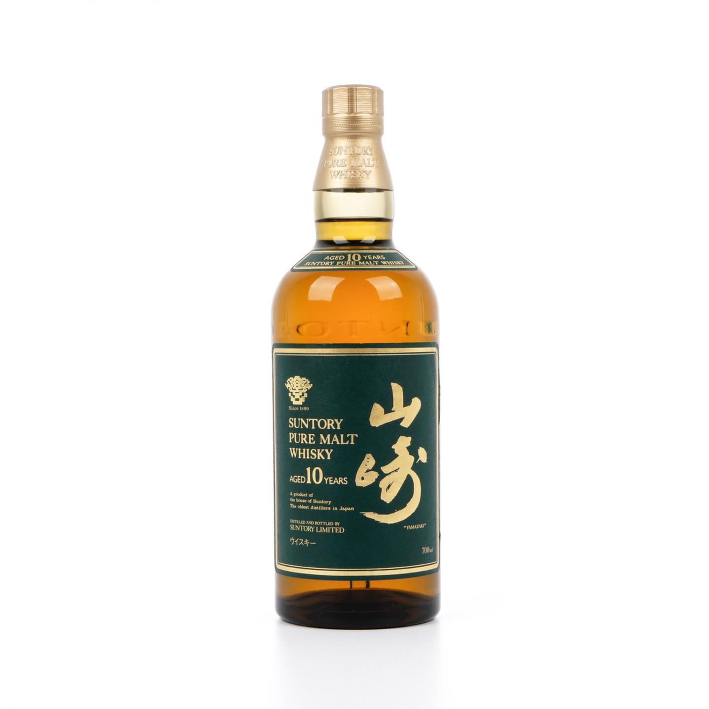 山崎 10年 金花标 Pure Malt 绿标 700ml