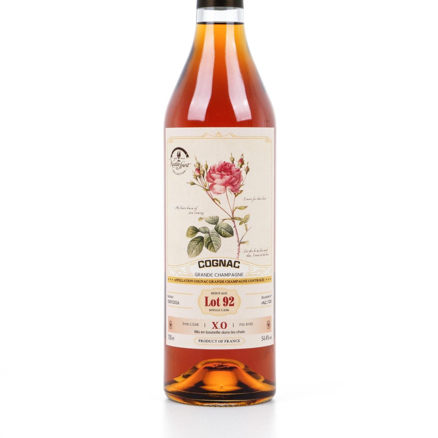 玫瑰之约 2026 Lot 92 大香槟区 单桶 干邑XO Nectar Spirit