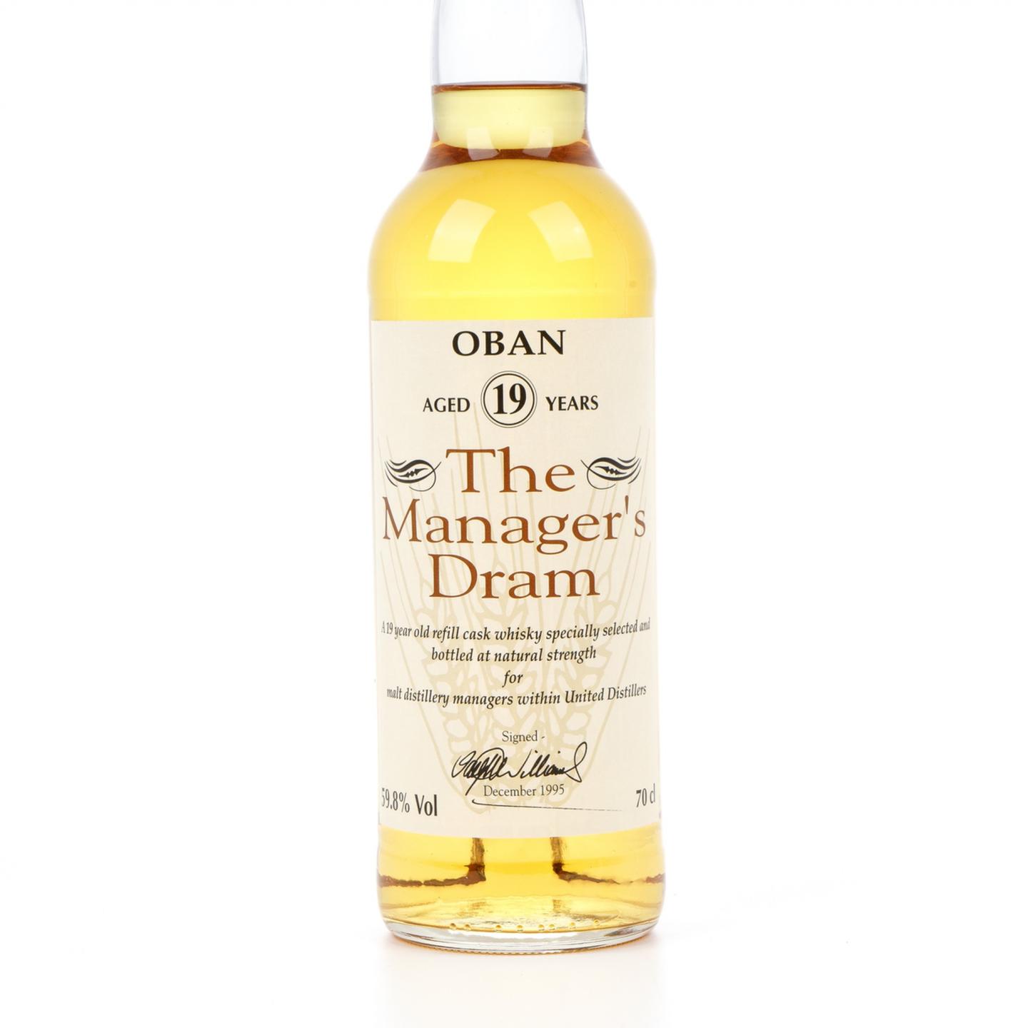 欧本 19年 1995 The Manager's Dram 59.8%