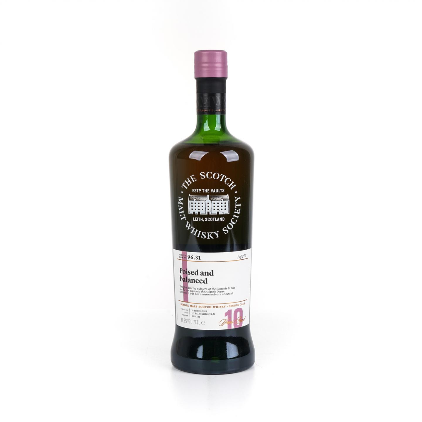 SMWS 96.31 格兰多纳 10年 2008 雪莉桶后熟 单桶 行货