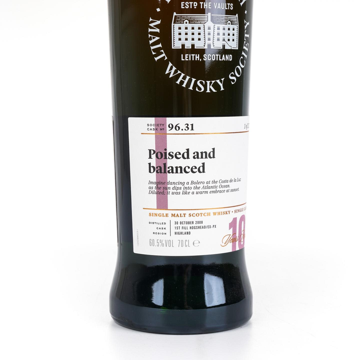 SMWS 96.31 格兰多纳 10年 2008 雪莉桶后熟 单桶 行货