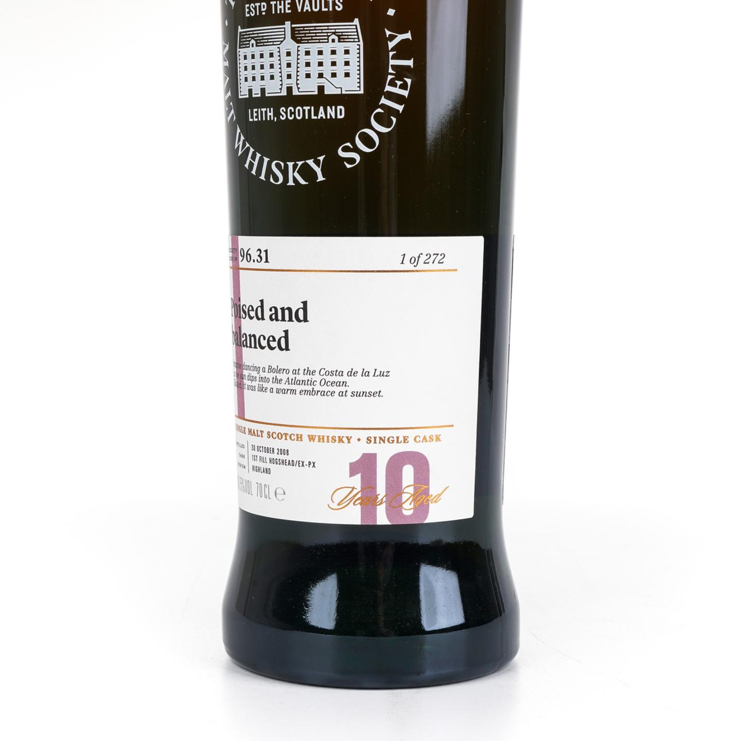 SMWS 96.31 格兰多纳 10年 2008 雪莉桶后熟 单桶 行货