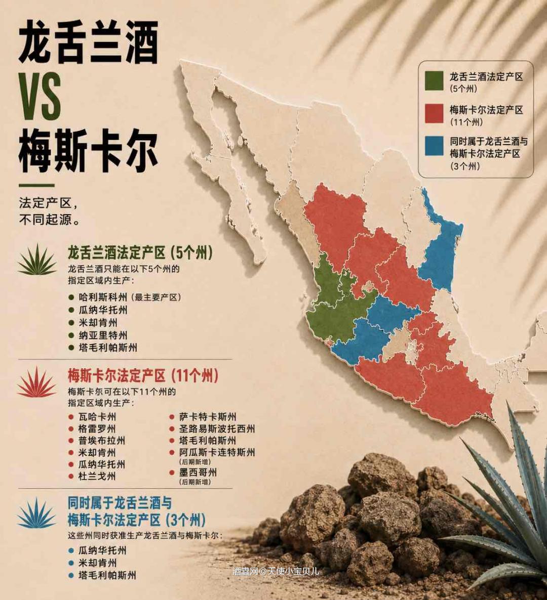 秒懂龙舌兰 vs 梅斯卡尔:风味大不同❗️