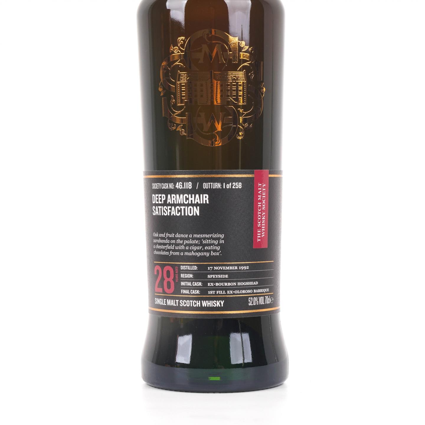 SMWS 46.118 格兰洛西 28年 1992