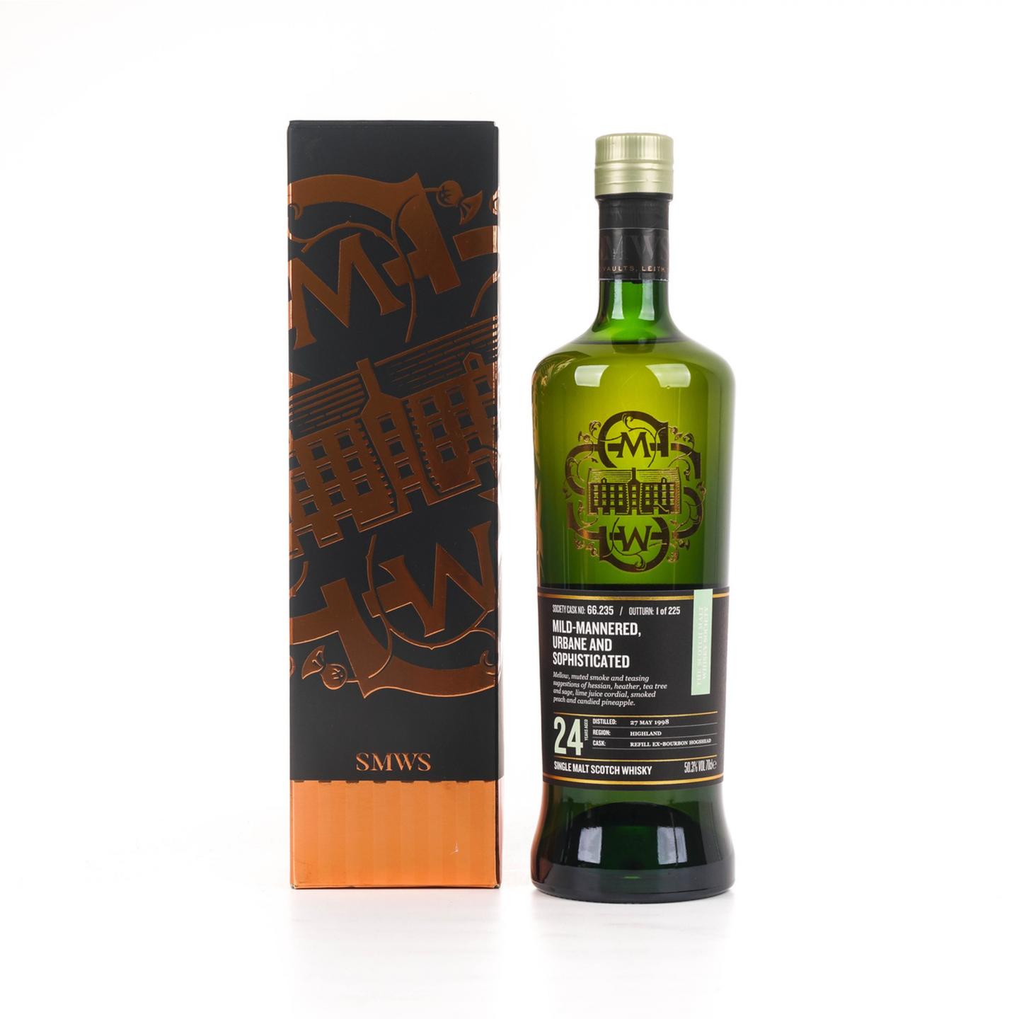SMWS 66.235 阿德摩尔 24年 1998 单桶