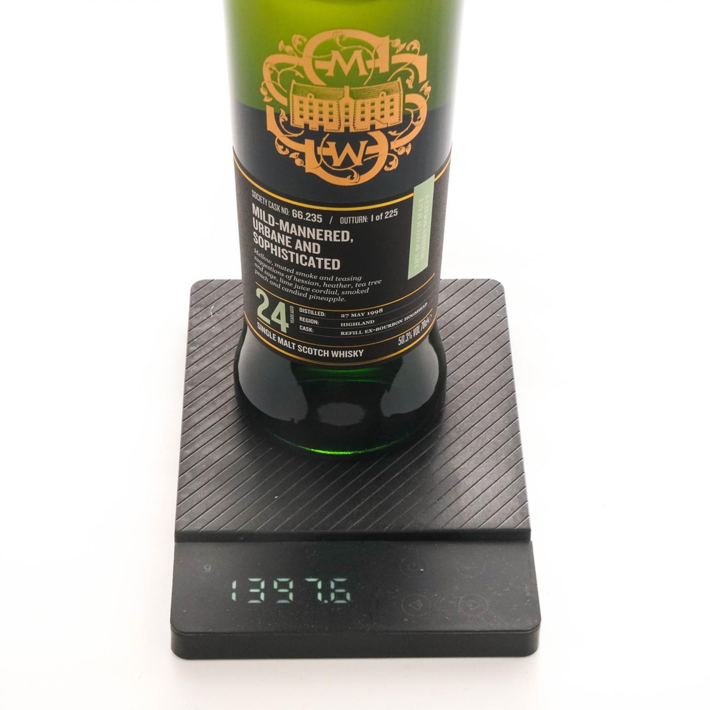 SMWS 66.235 阿德摩尔 24年 1998 单桶