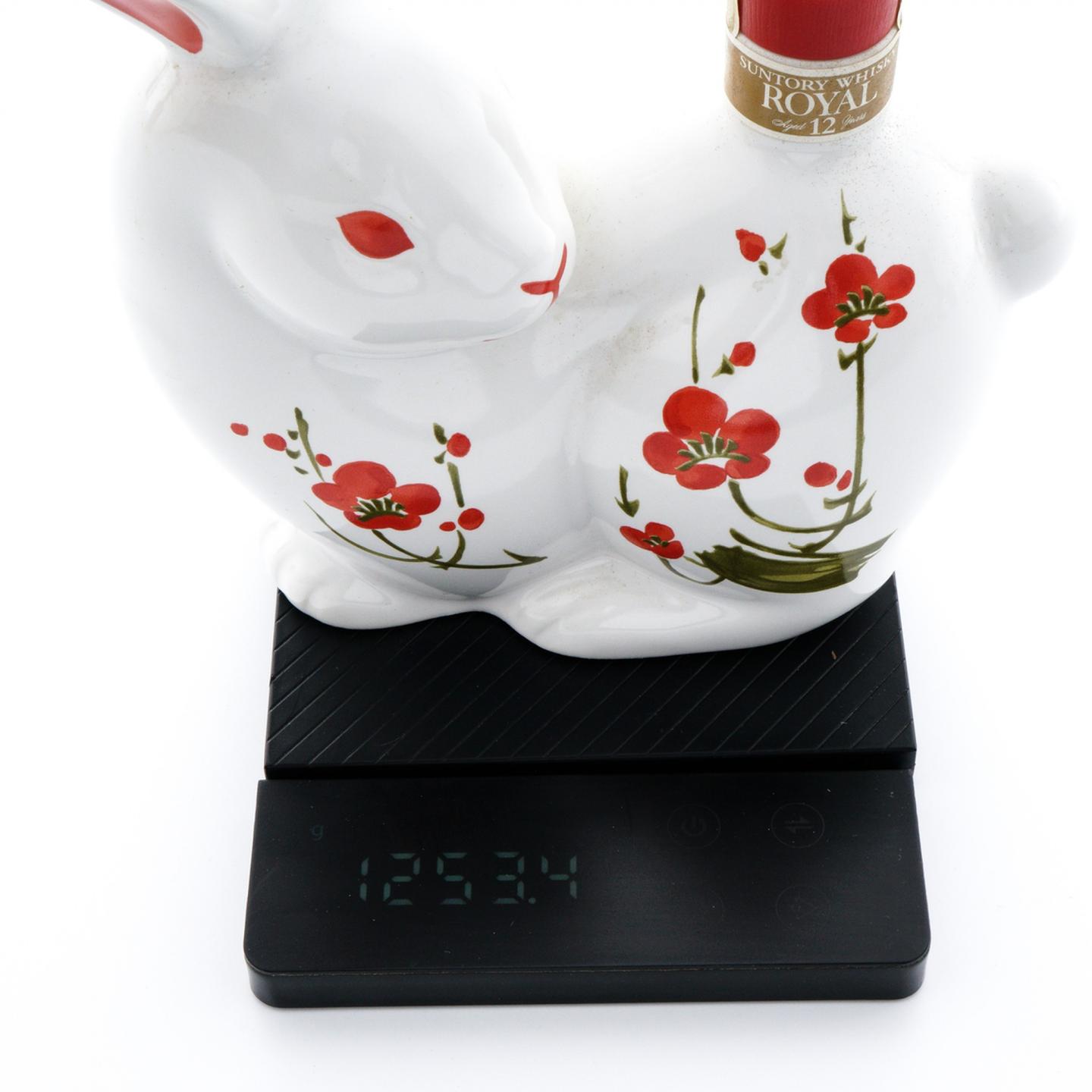 三得利 12年 1999 生肖兔陶瓷瓶 600ml