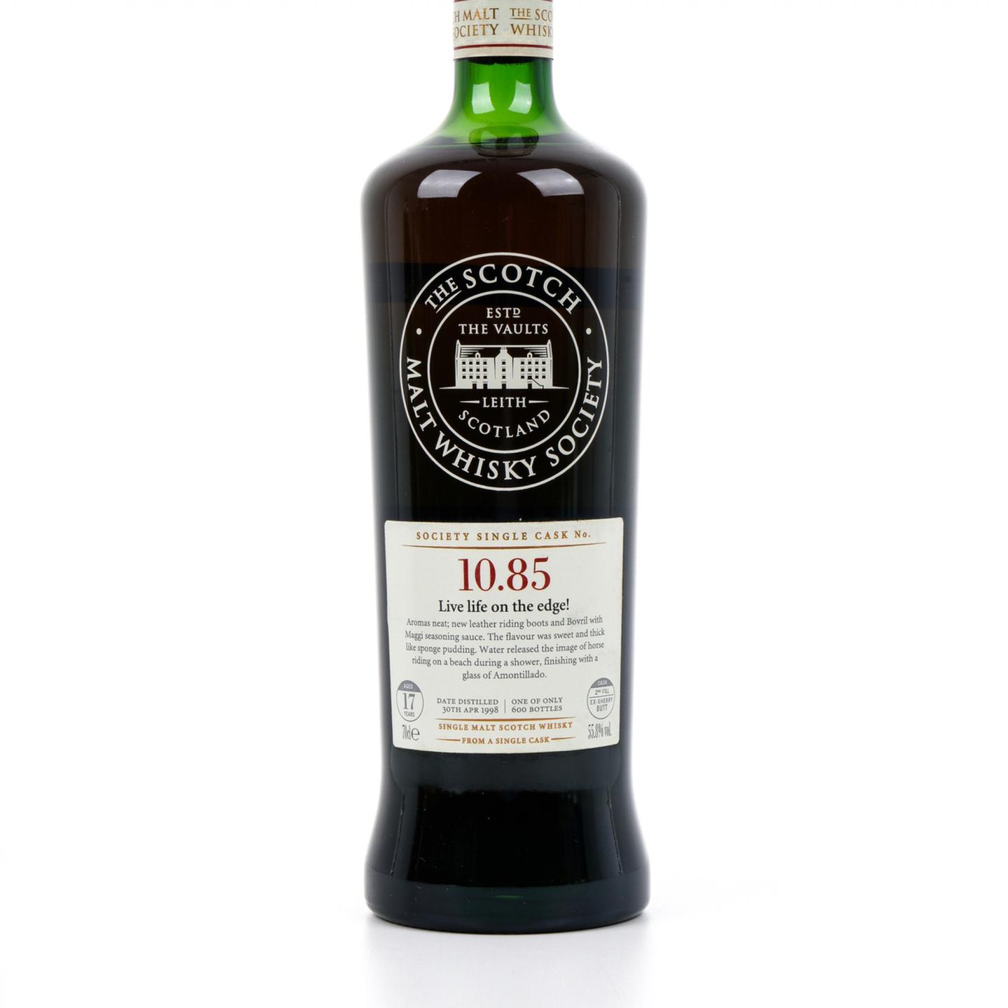 SMWS 10.85 布纳哈本 17年 1998 雪莉桶