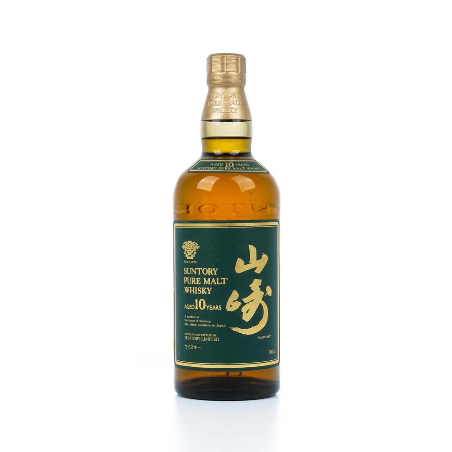 山崎 10年 金花标 Pure Malt 绿标
