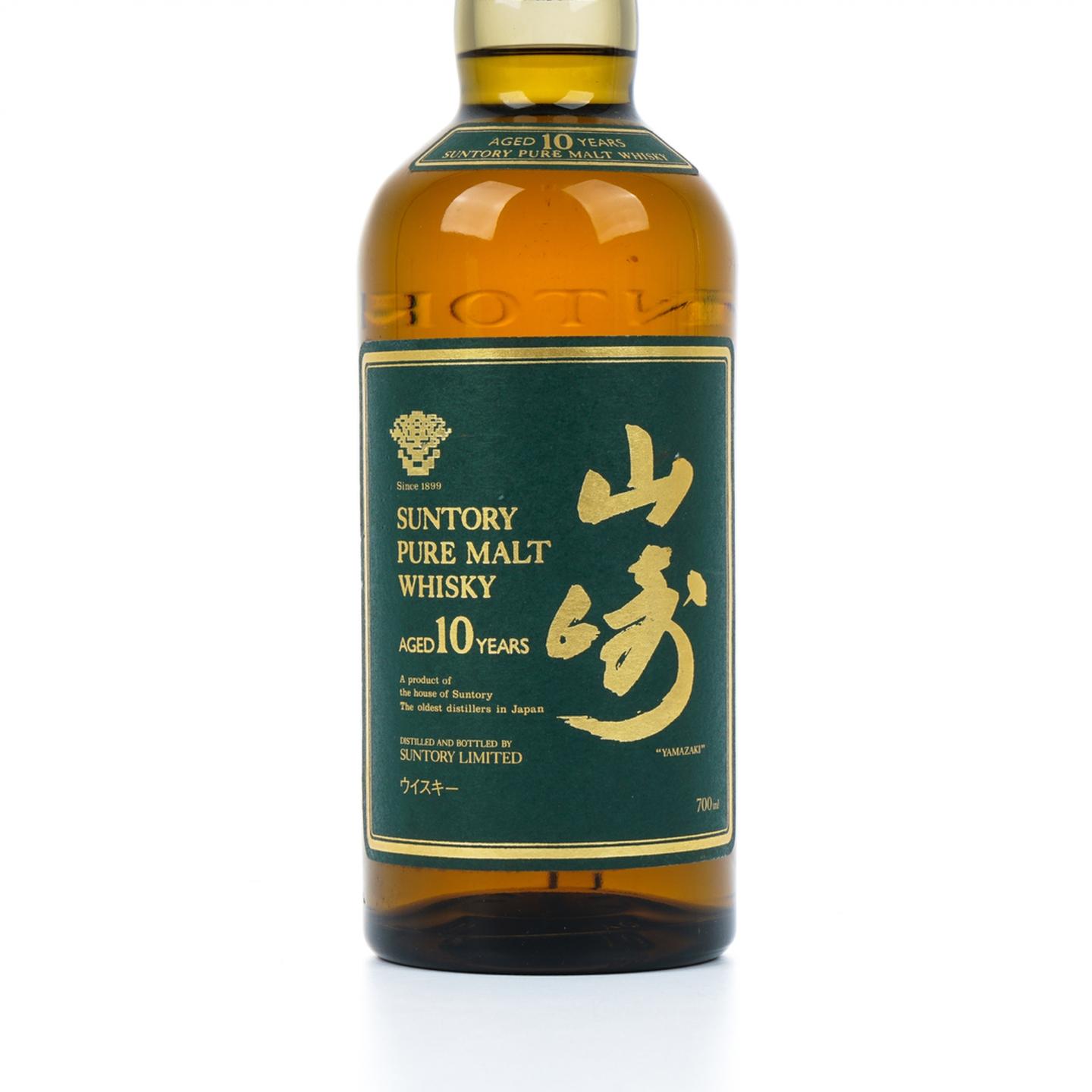 山崎 10年 金花标 Pure Malt 绿标
