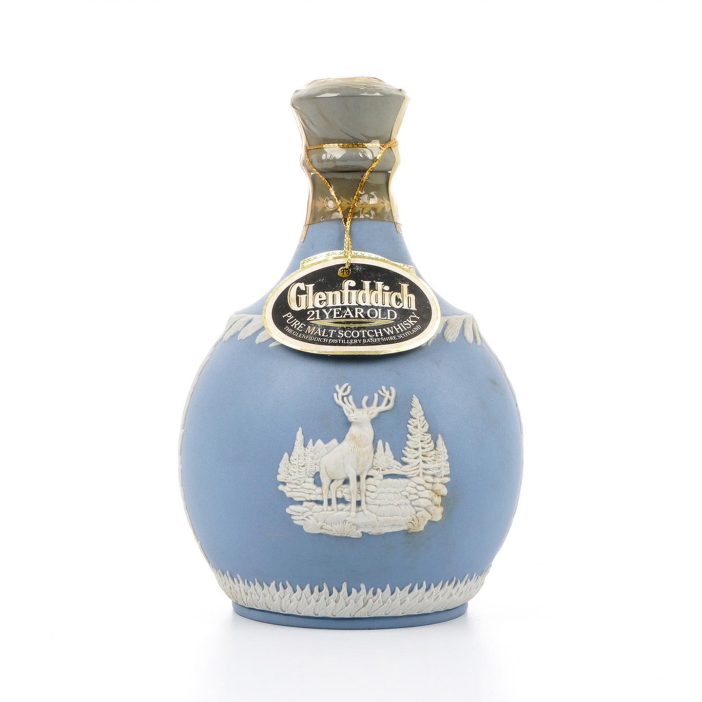格兰菲迪 21年 蓝色白鹿瓷瓶 750ml