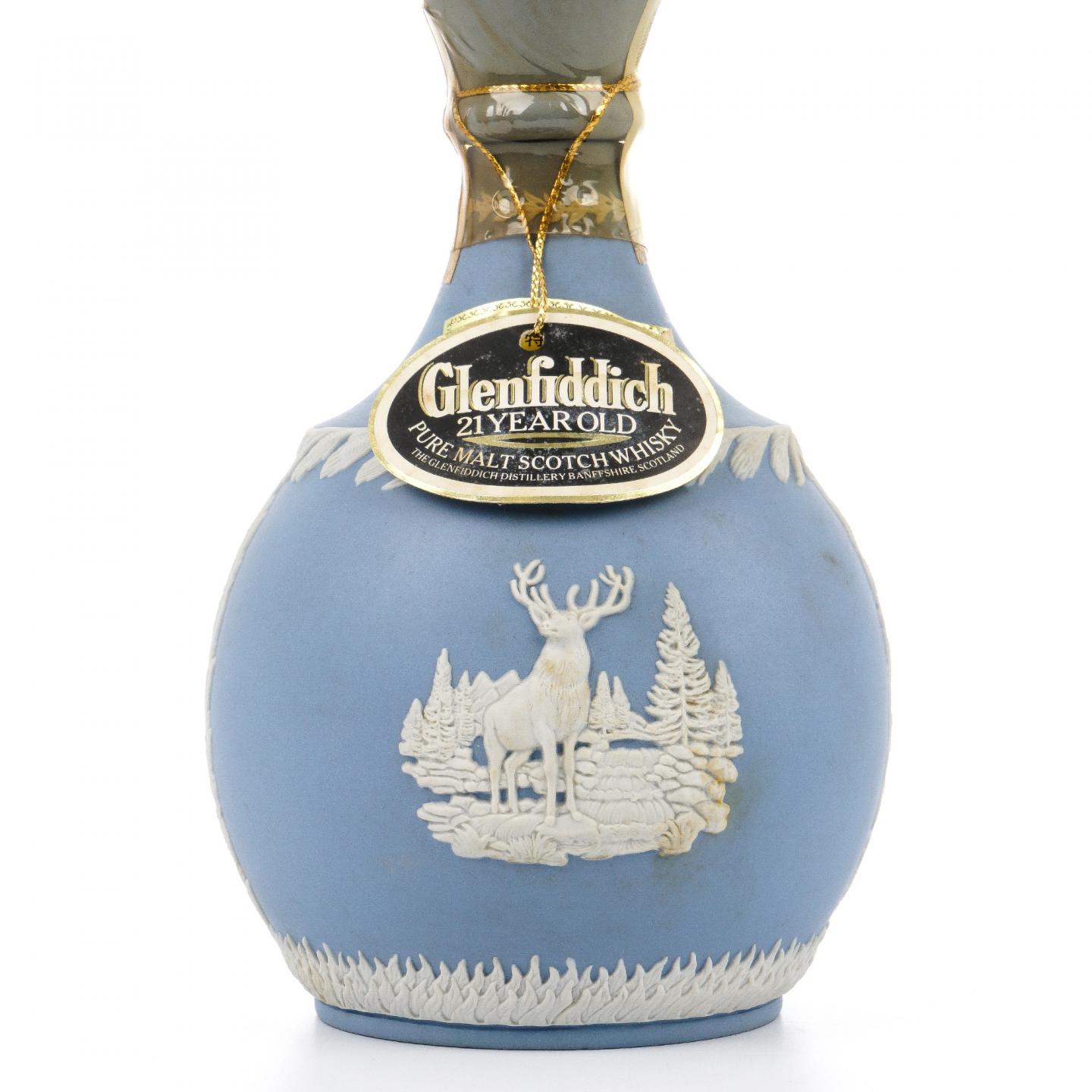 格兰菲迪 21年 蓝色白鹿瓷瓶 750ml
