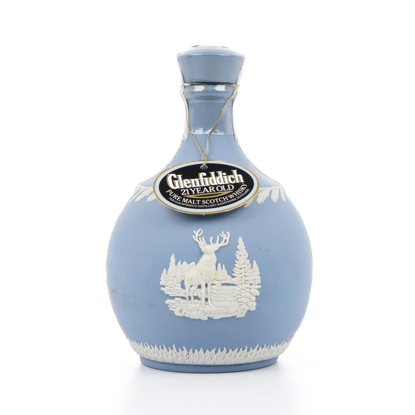 格兰菲迪 21年 蓝色白鹿瓷瓶 700ml
