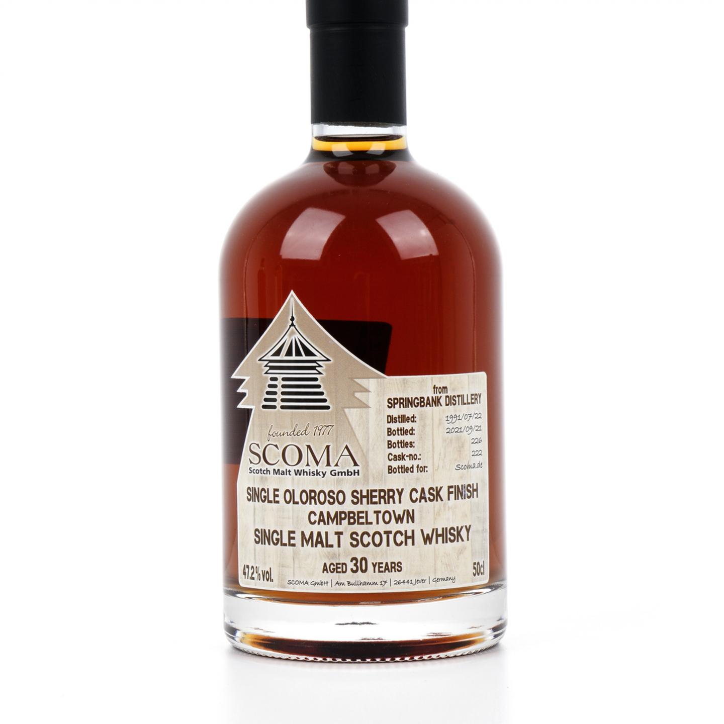 云顶 30年 1991-2021 SCOMA 雪莉桶后熟 500ml