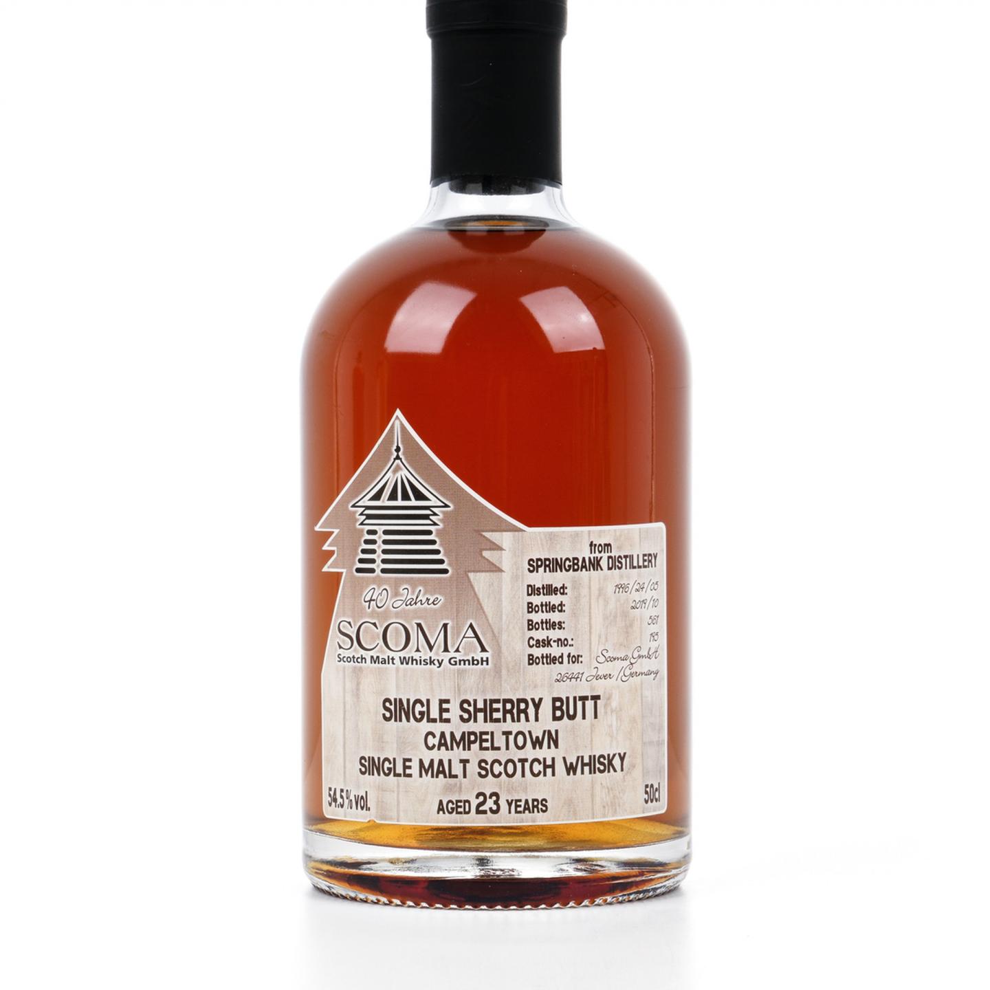 云顶 23年 1996-2019 SCOMA 雪莉单桶#195 500ml