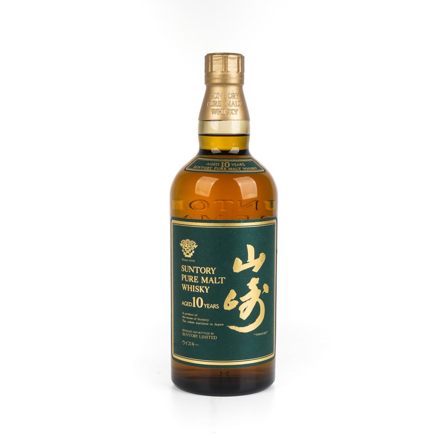 山崎 10年 金花标 Pure Malt 绿标 750ml