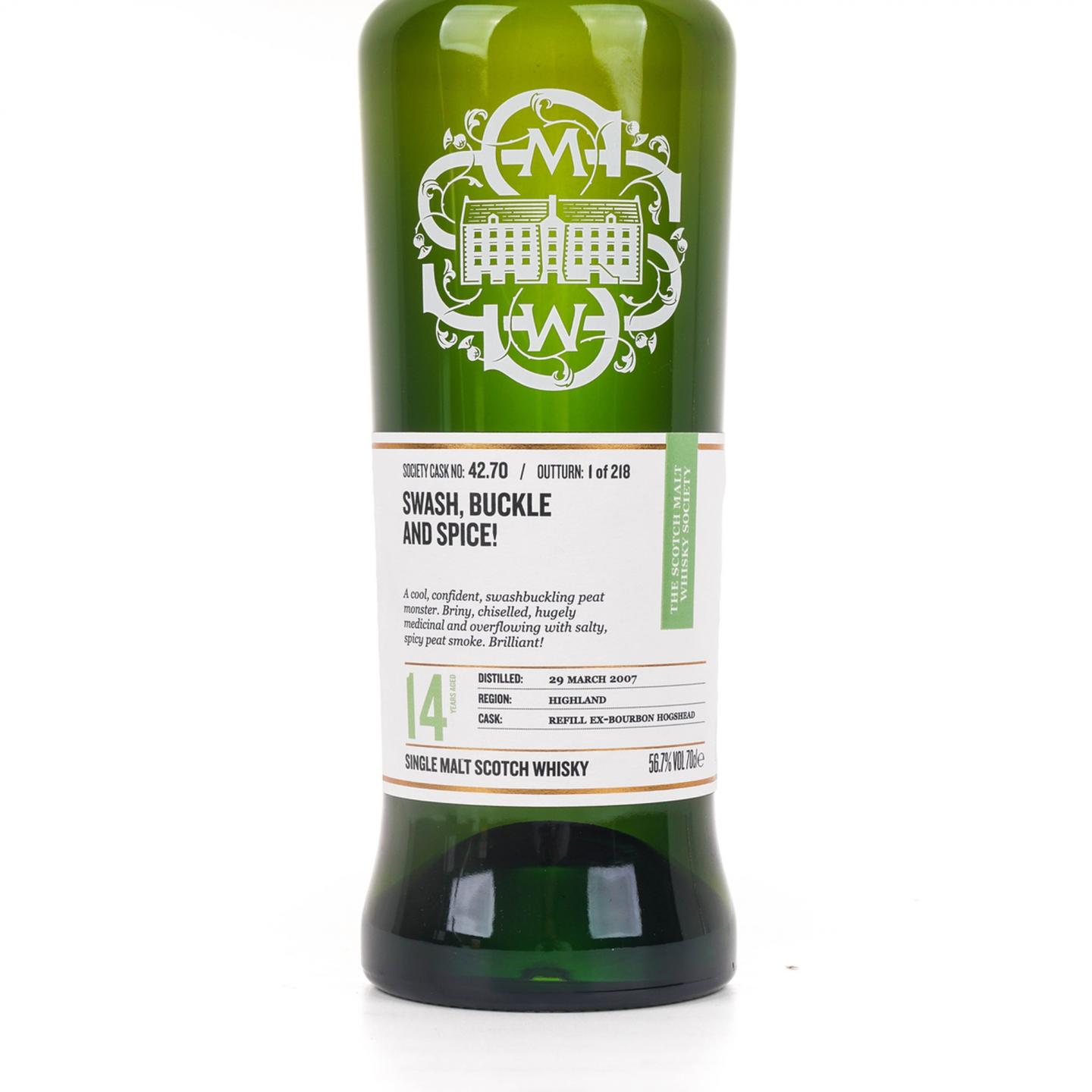 SMWS 42.70 里爵 14年 2007-2021