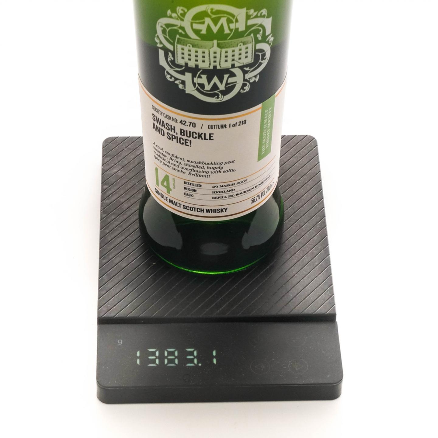 SMWS 42.70 里爵 14年 2007-2021