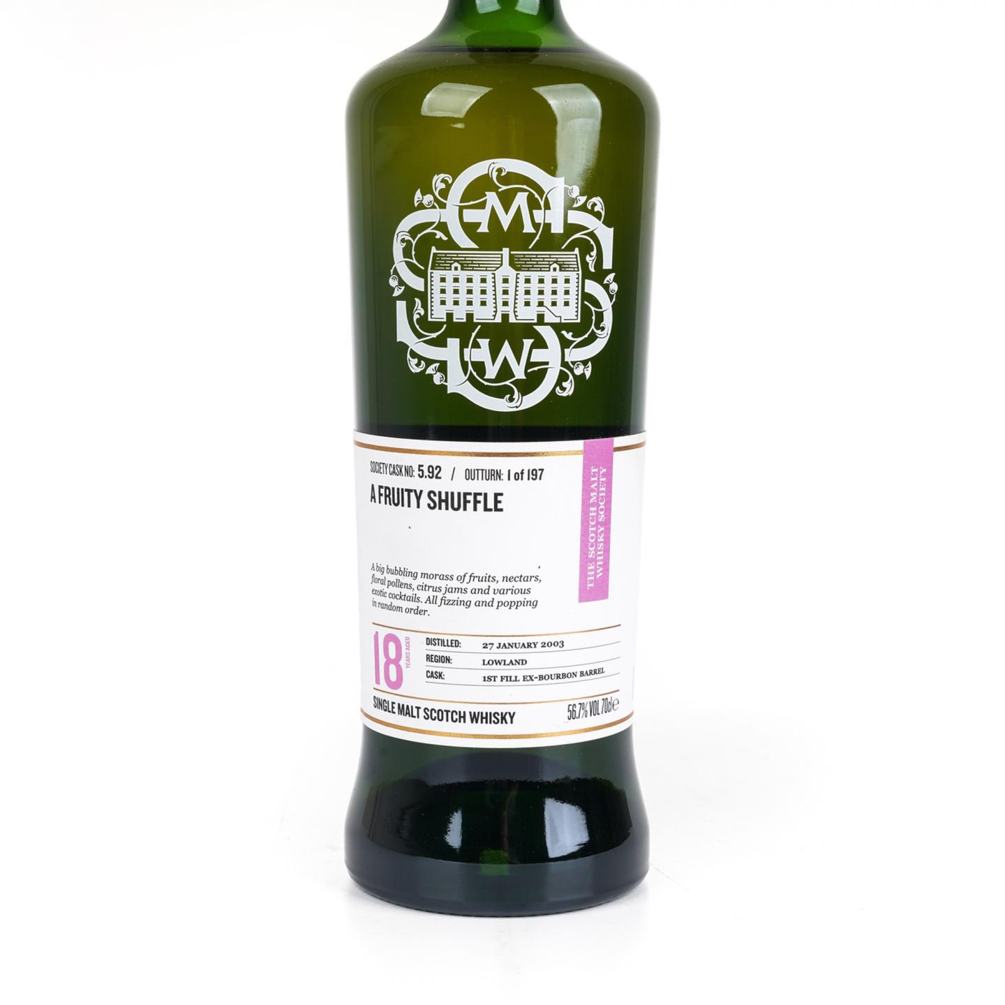 SMWS 5.92 欧肯特轩 18年 2003