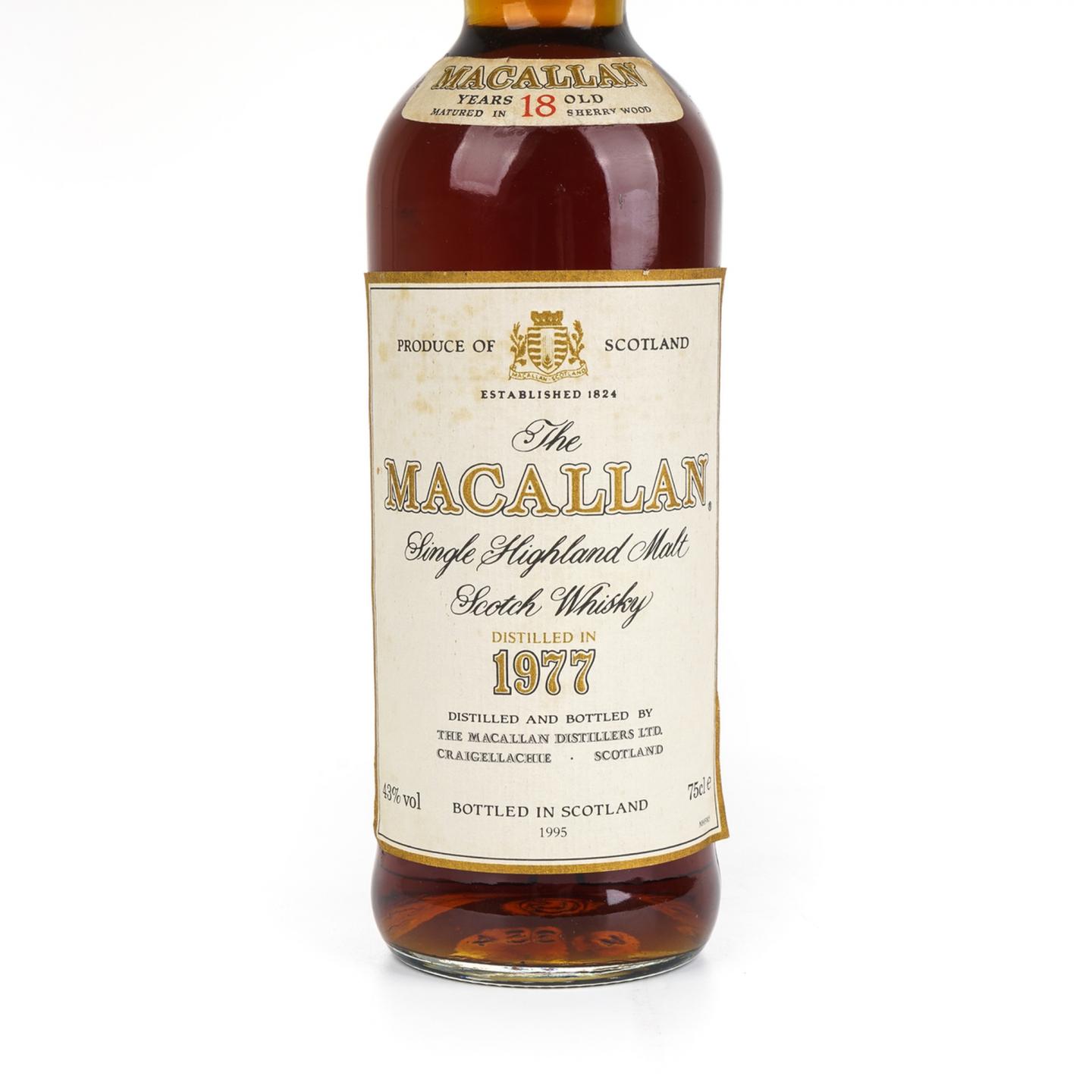 麦卡伦 18年 1977-1995 雪莉桶 750ml