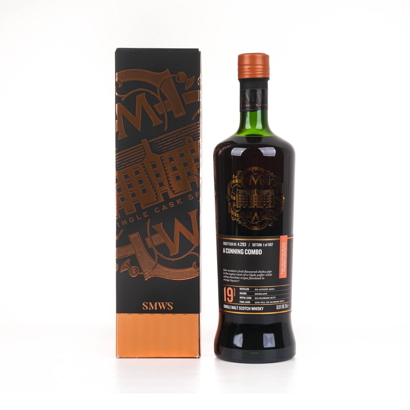 SMWS 4.293 高原骑士 19年 2001 雪莉桶