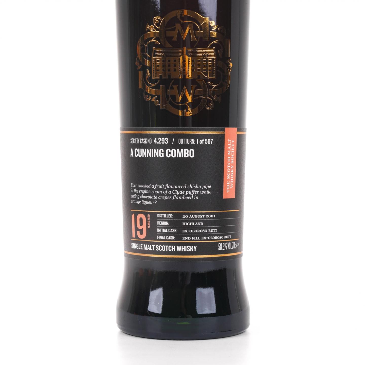 SMWS 4.293 高原骑士 19年 2001 雪莉桶