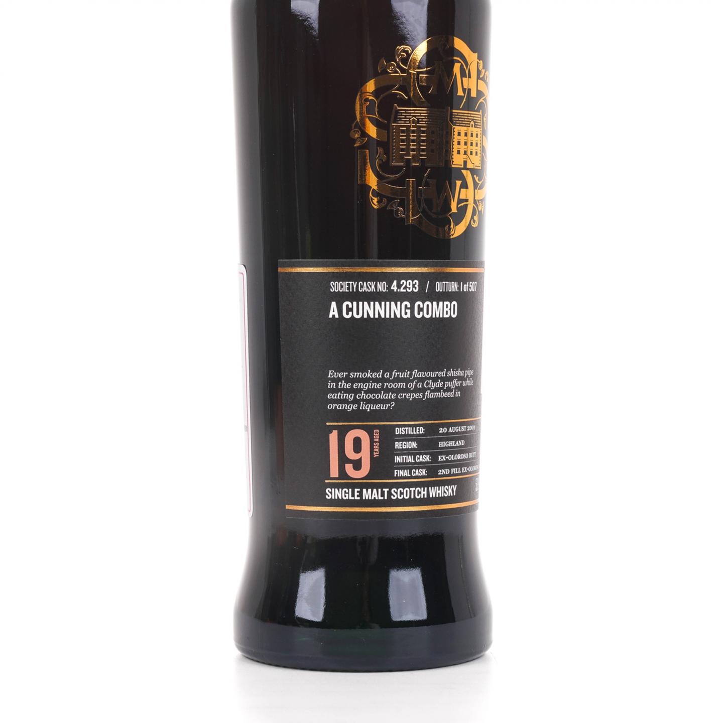SMWS 4.293 高原骑士 19年 2001 雪莉桶