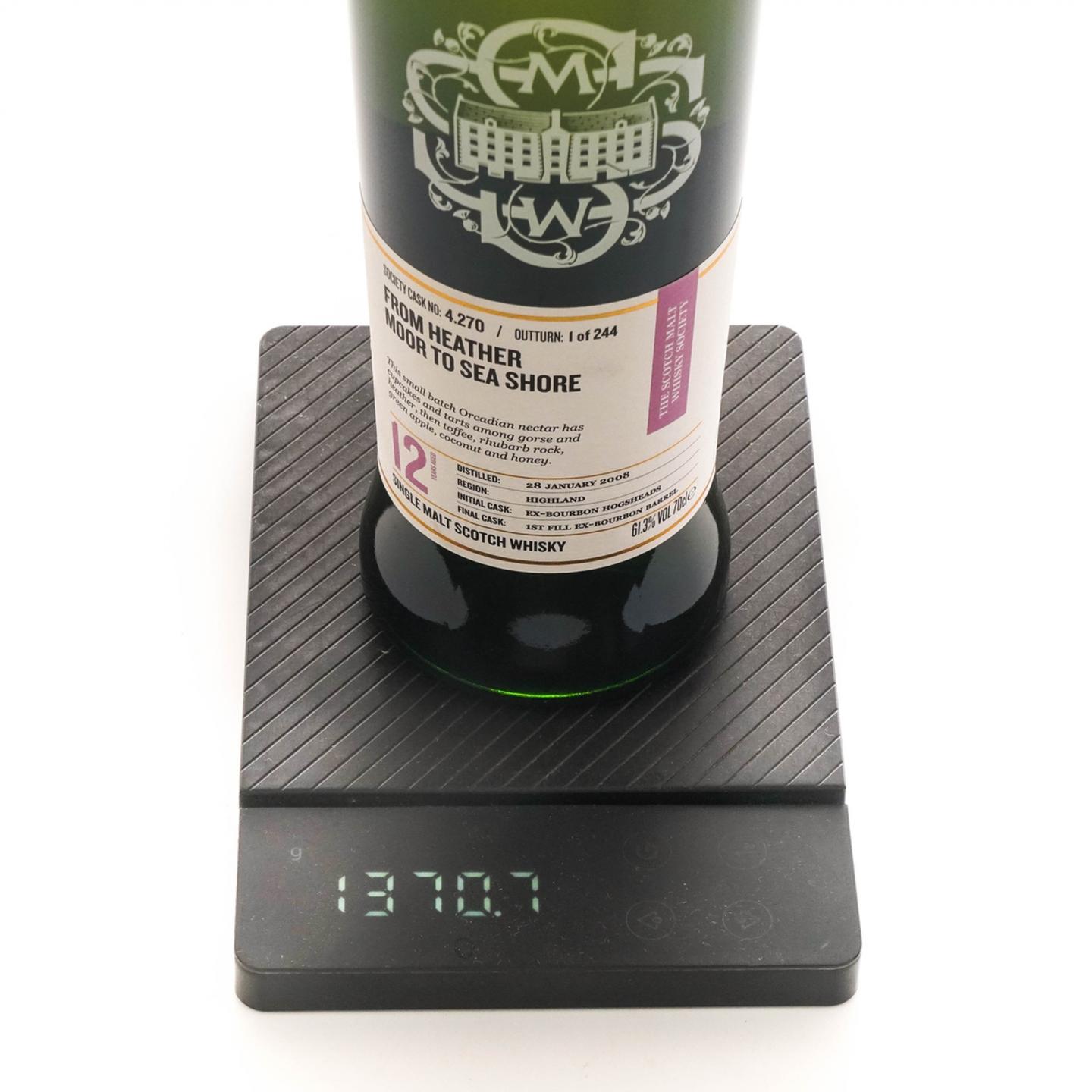 SMWS 4.270 高原骑士 12年 2008 单桶