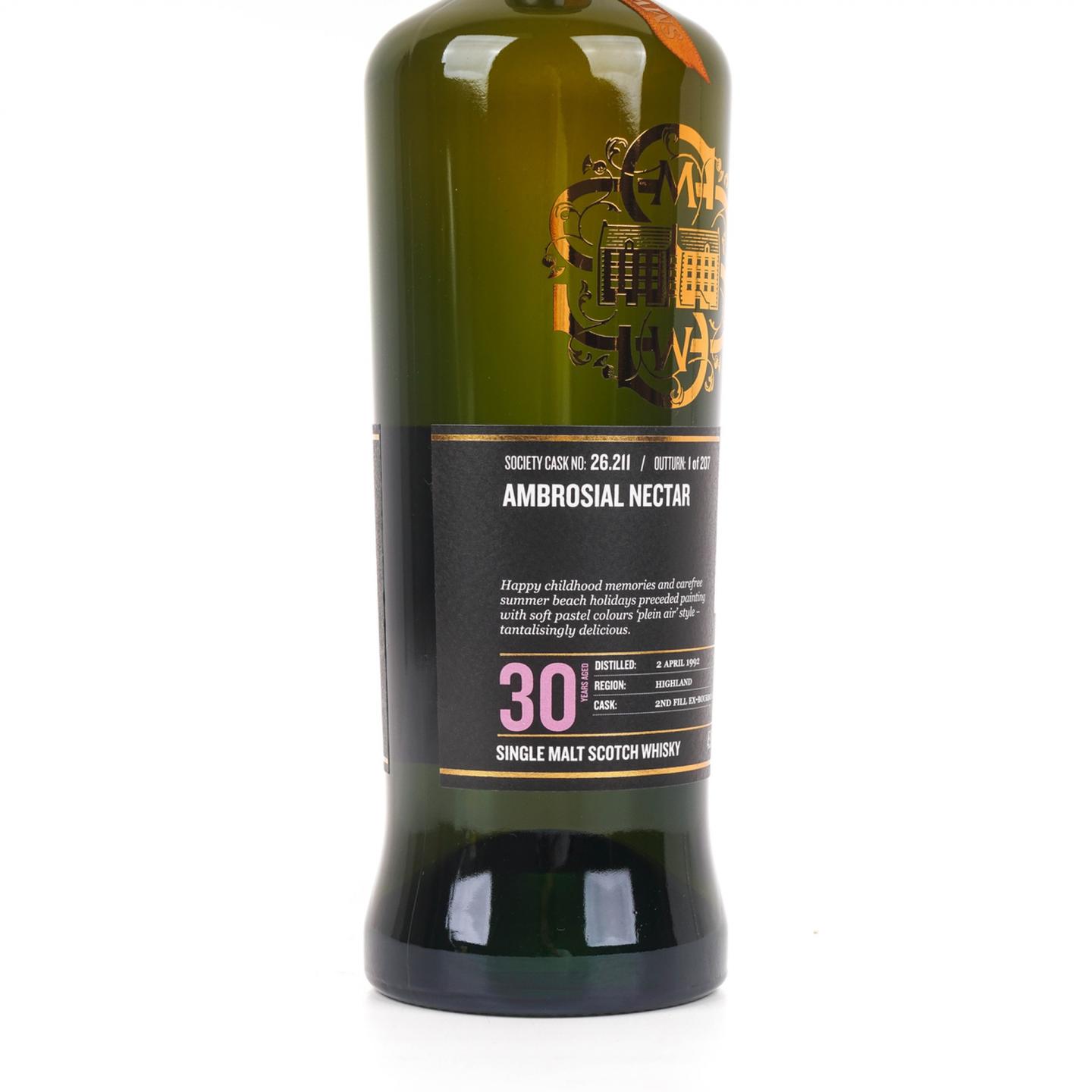 SMWS 26.211 克里尼利基 30年 1992 酒窖珍藏系列 美味花蜜