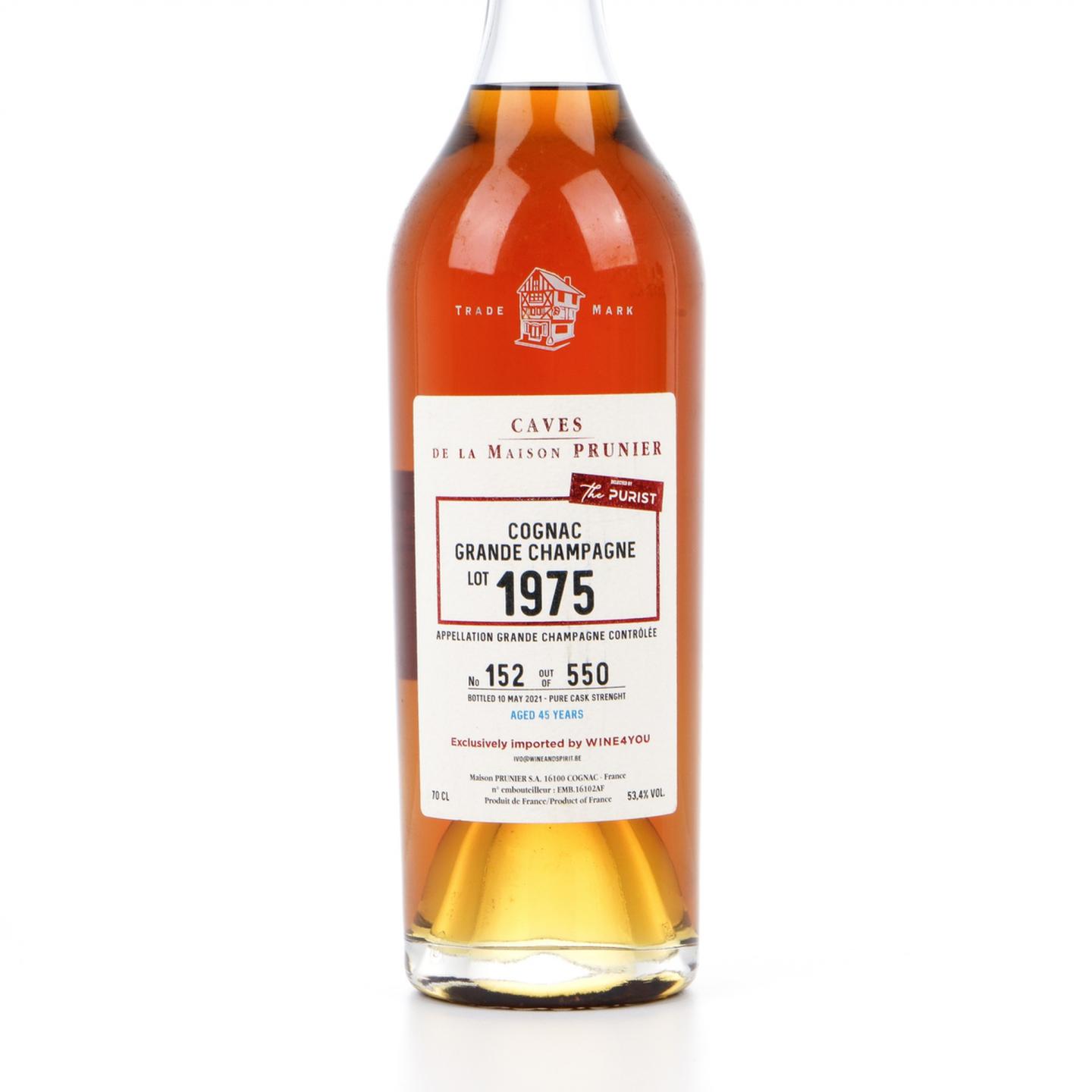 Prunier 普诺尼 45年 1975-2021 大香槟区 干邑 Wine4you