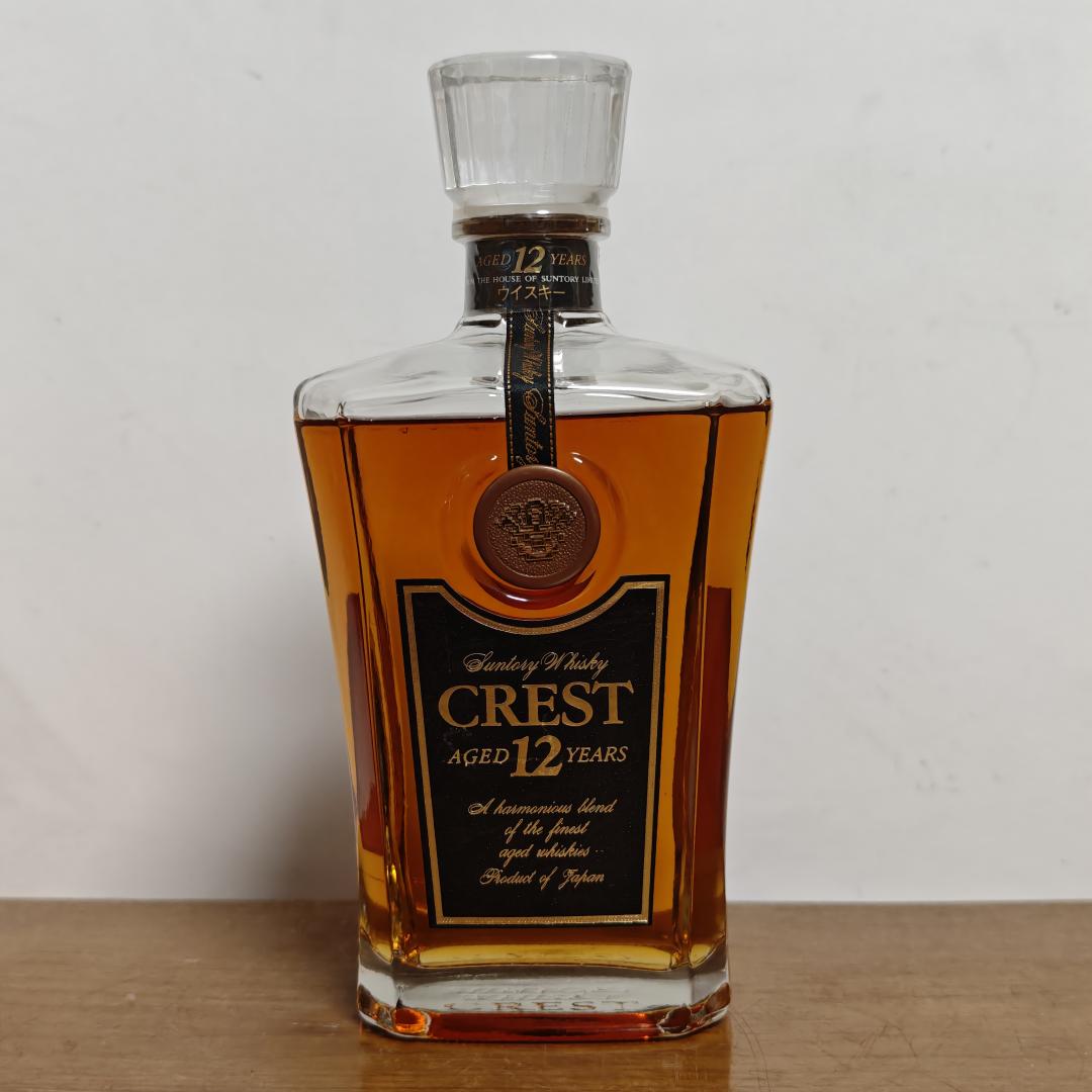 90年代初 三得利 CREST 12年水晶瓶威士忌