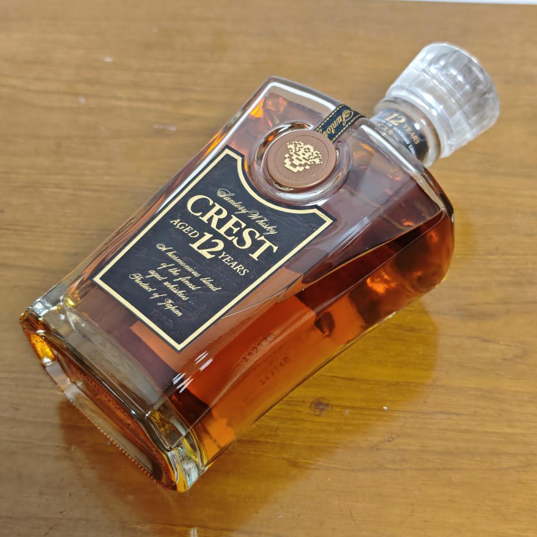 90年代初 三得利 CREST 12年水晶瓶威士忌