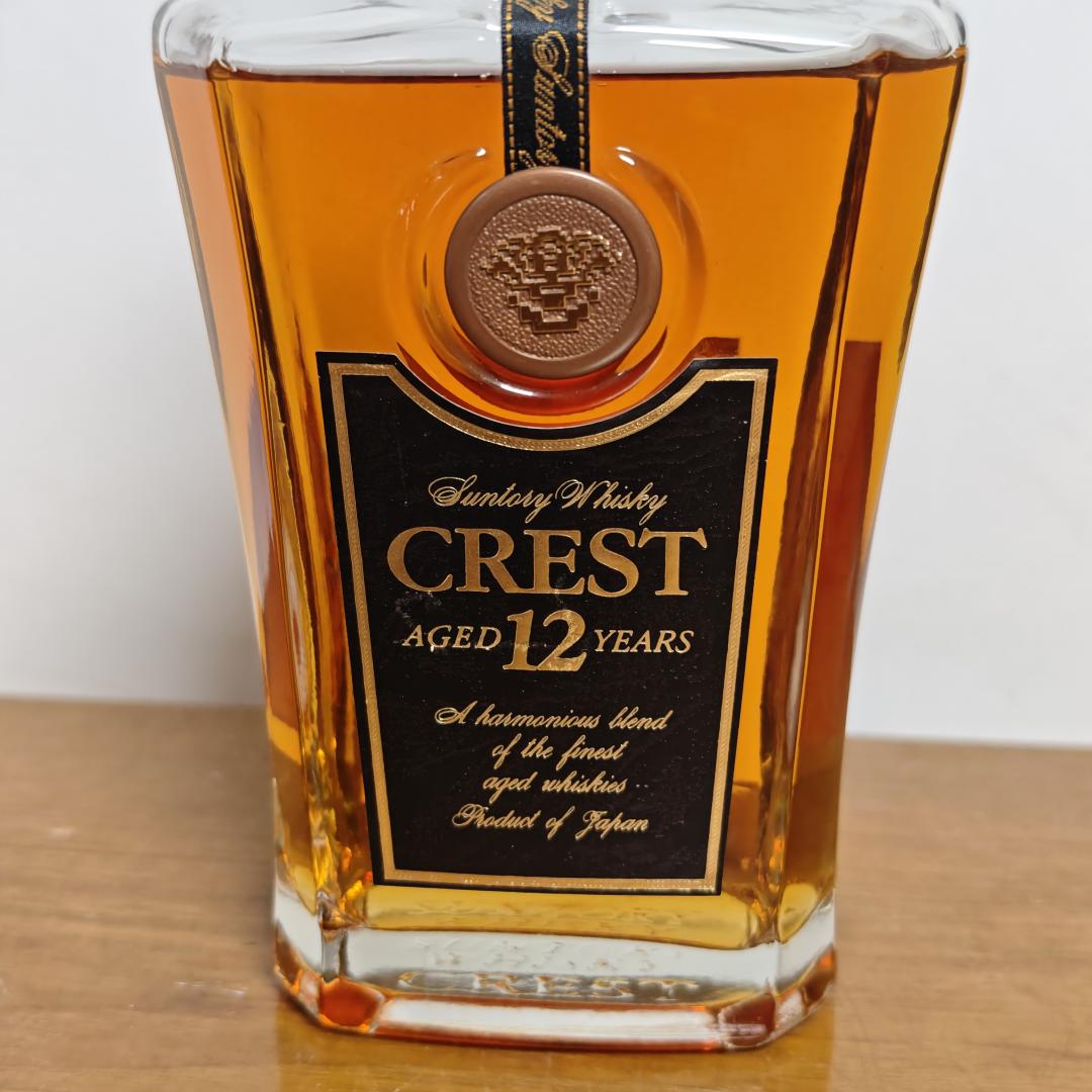 90年代初 三得利 CREST 12年水晶瓶威士忌