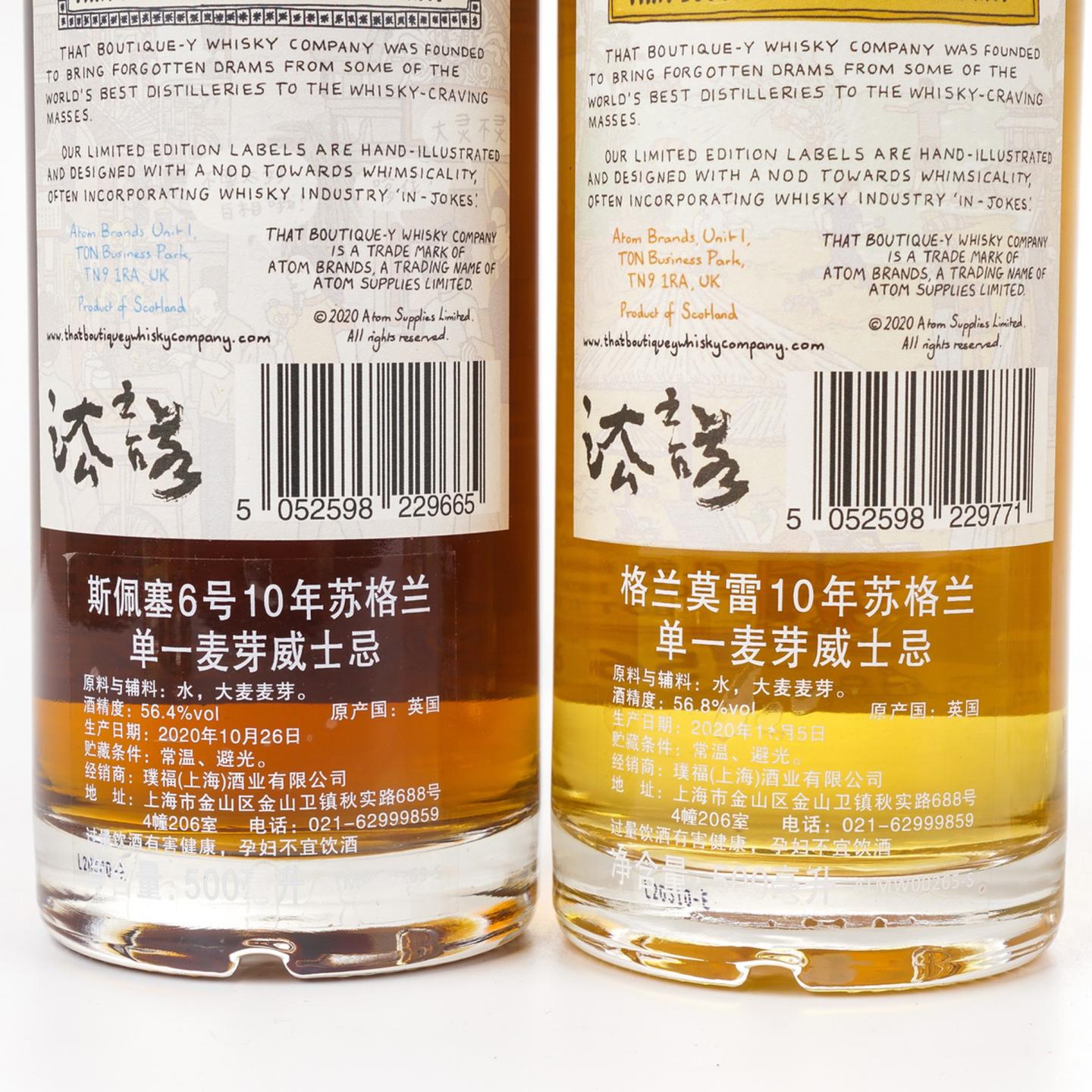 TBWC 漫画标 中国城市系列2021 500ml*10瓶组